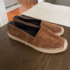 YSL Brown Suede Espadrilles Size 7